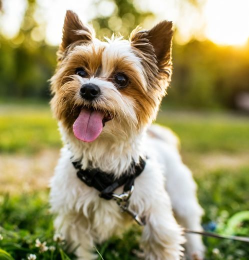 Happy small dog
